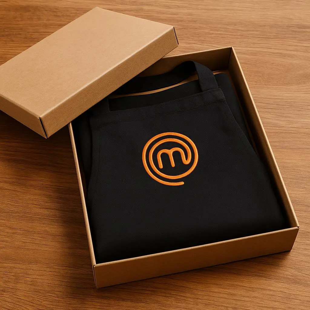 Grembiule ufficiale MasterChef con logo ricamato, l'idea regalo perfetta per appassionati di cucina e aspiranti chef