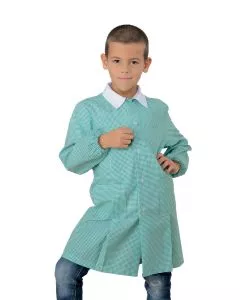 Grembiulino Pollicino quadretto unisex
