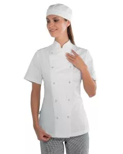 Giacca cuoco Lady Chef m/m bottoni a pressione