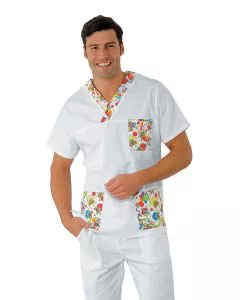 Casacca collo a v unisex Smile
