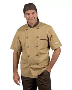 Giacca cuoco bicolore mezza manica