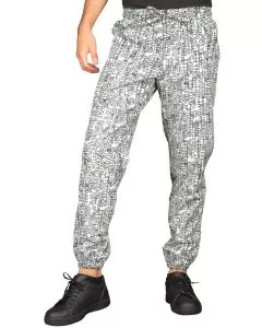 Pantaloni fantasia 100% cotone con elastico caviglia
