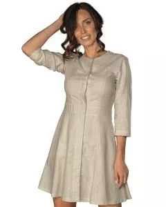 Abitino donna Salonicco manica 3/4 in lino