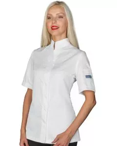 Giacca cuoco donna Boston antimacchia mezza manica