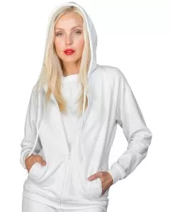 Felpa unisex zip e cappuccio Isacco