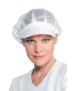 Cuffia donna rete con visiera