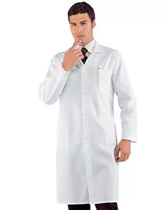 Camice medico uomo cotone satin no stiro