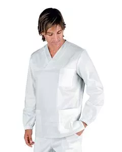 Casacca unisex collo a v manica lunga
