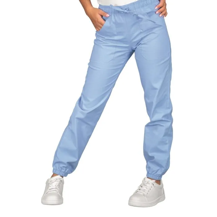 Pantalone unisex 100% cotone c/elastico c/caviglia