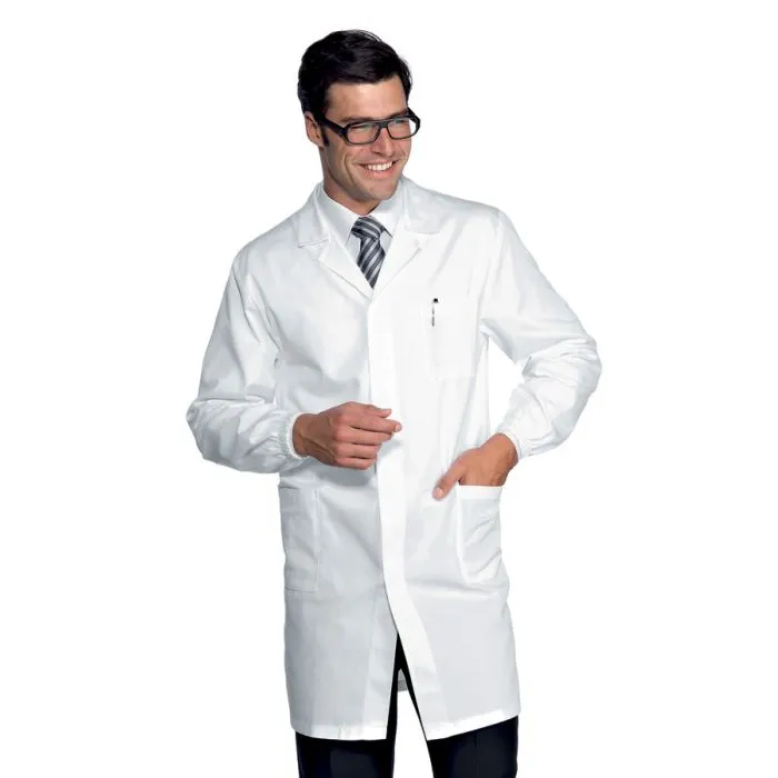 Camice medico uomo bottoni a pressione