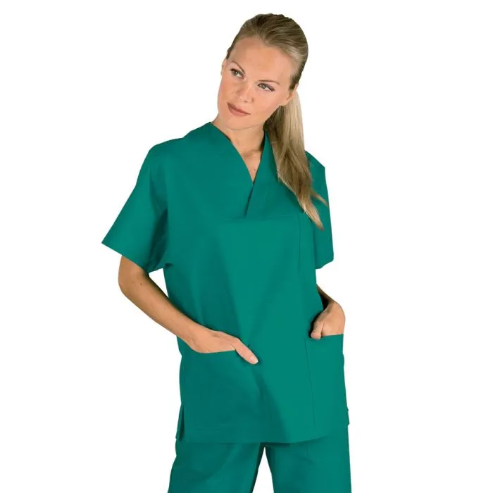 Casacca collo a v unisex 100% cotone