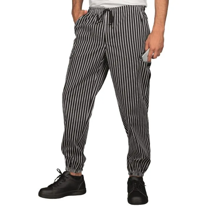 Pantawork con tasconi laterali ed elastico alla caviglia