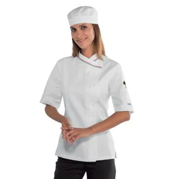 Giacca cuoco Lady m/m con chiusura clips