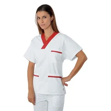 Casacca unisex collo a v con profilo largo