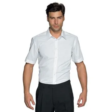 Camicia Cartagena mezza manica slim stretch