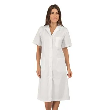 Camice medico Vichy mezza manica