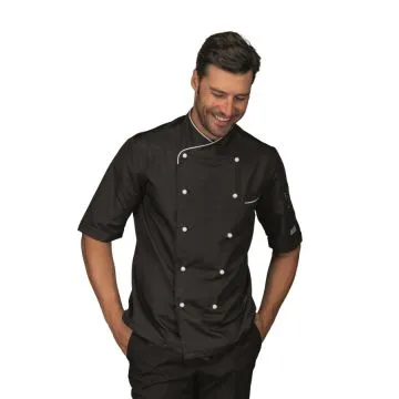 Giacca cuoco mezza manica California slim antimacchia