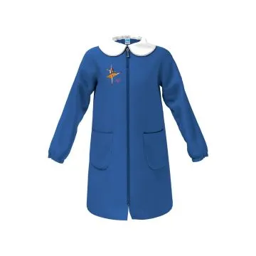 Casacca bambina elementari con cerniera