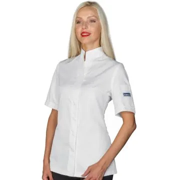 Giacca cuoco donna Boston antimacchia mezza manica