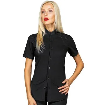 Camicia unisex Portorico jersey stretch mezza manica