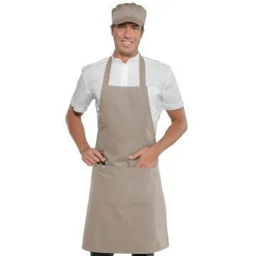 Grembiule con pettorina tinta unita